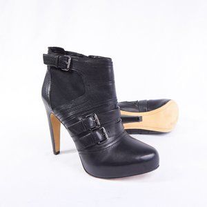 Sam Edelman Kenley Black Leather Biker Moto Bootie